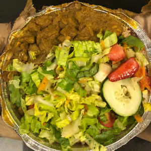 Curry Goat Rice & Peas